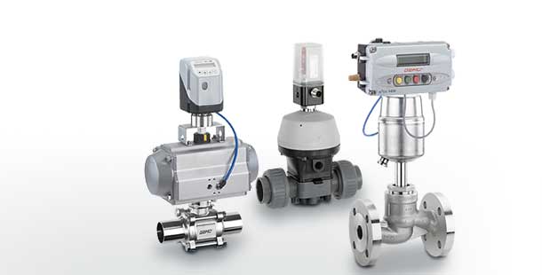 Body and actuator of a control valve with pneumatic actuator (adapted